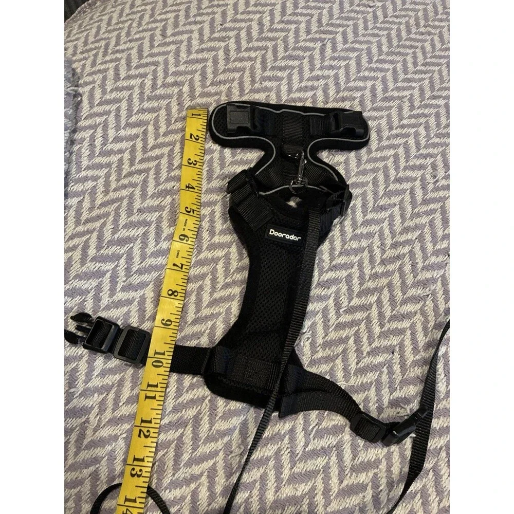 Dooradar XS Pet Harness and leash set Black NWOT